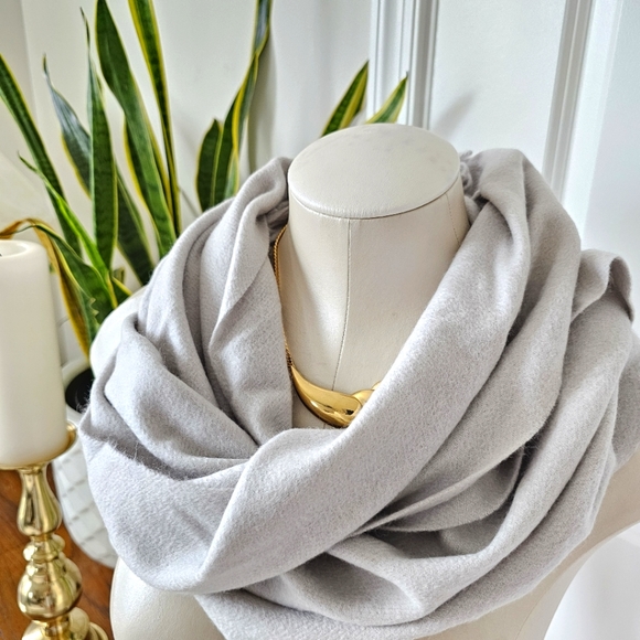100% Pure Cashmere Scarf by Fishers Finery High Quality Design, 70"x12" - Picture 5 of 10